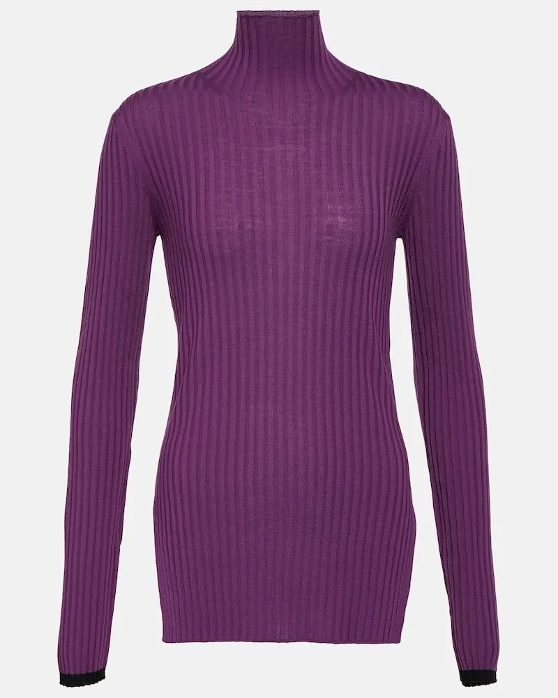 PLAN C Pullover aus Wolle Rosa