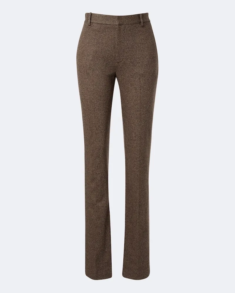 Ralph Lauren Hose aus Wolle, Seide und Cashmere Braun