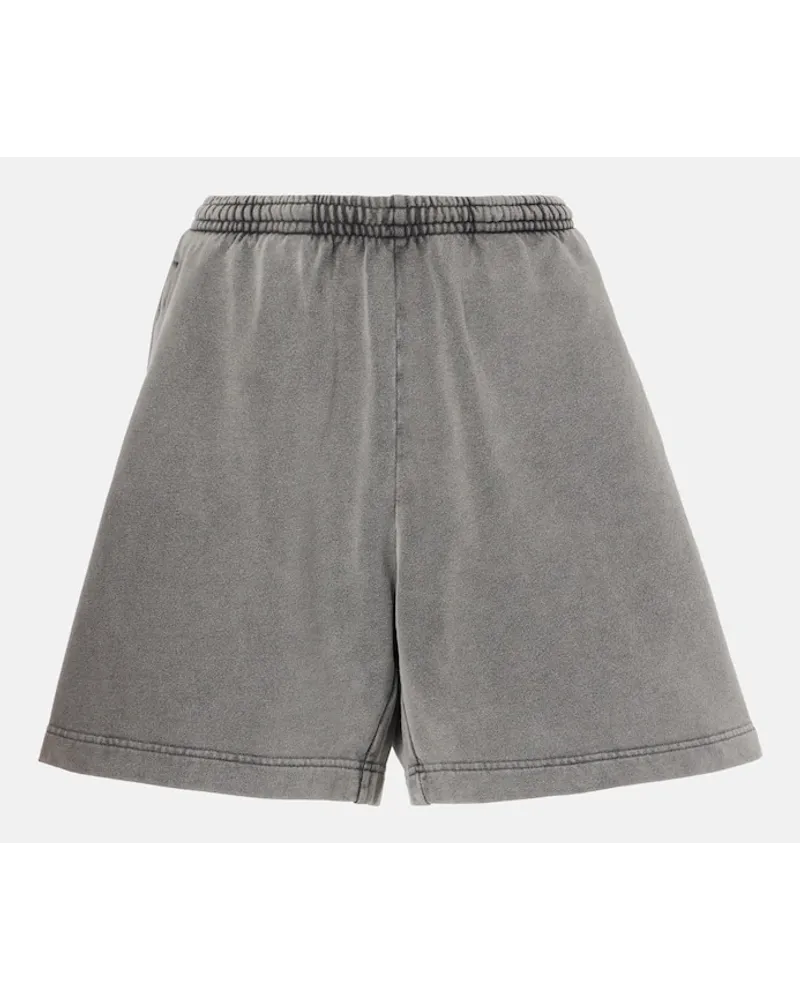 Acne Studios Mid-Rise Shorts aus Baumwolle Schwarz
