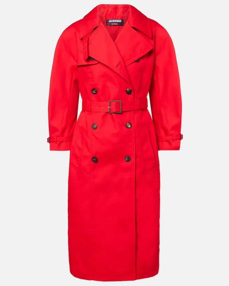 Jacquemus Mantel aus einem Baumwollgemisch Rot
