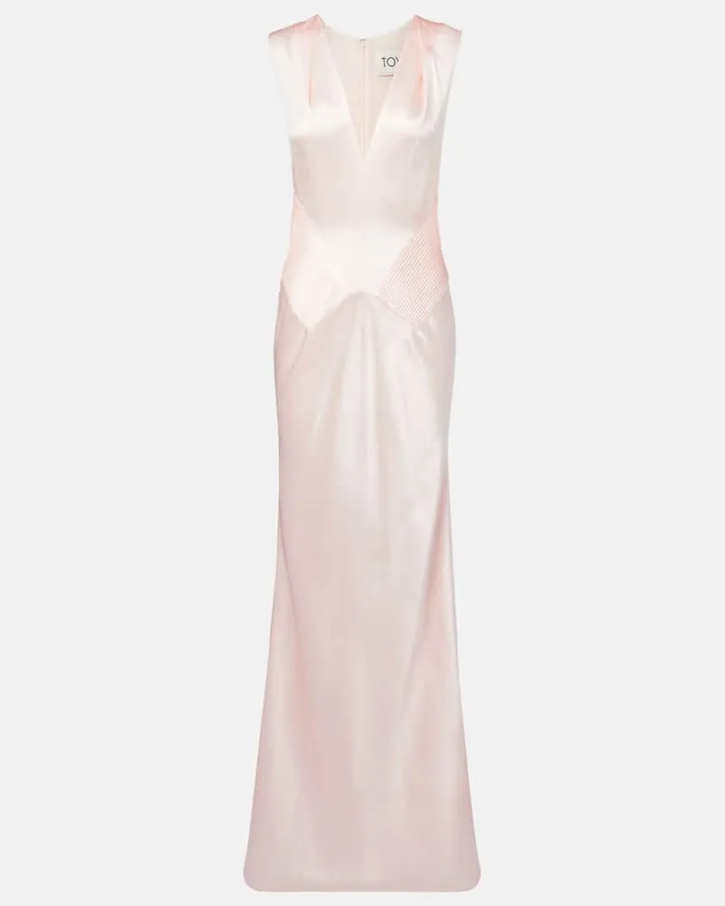 TOVE Robe Alix aus Seide Pink