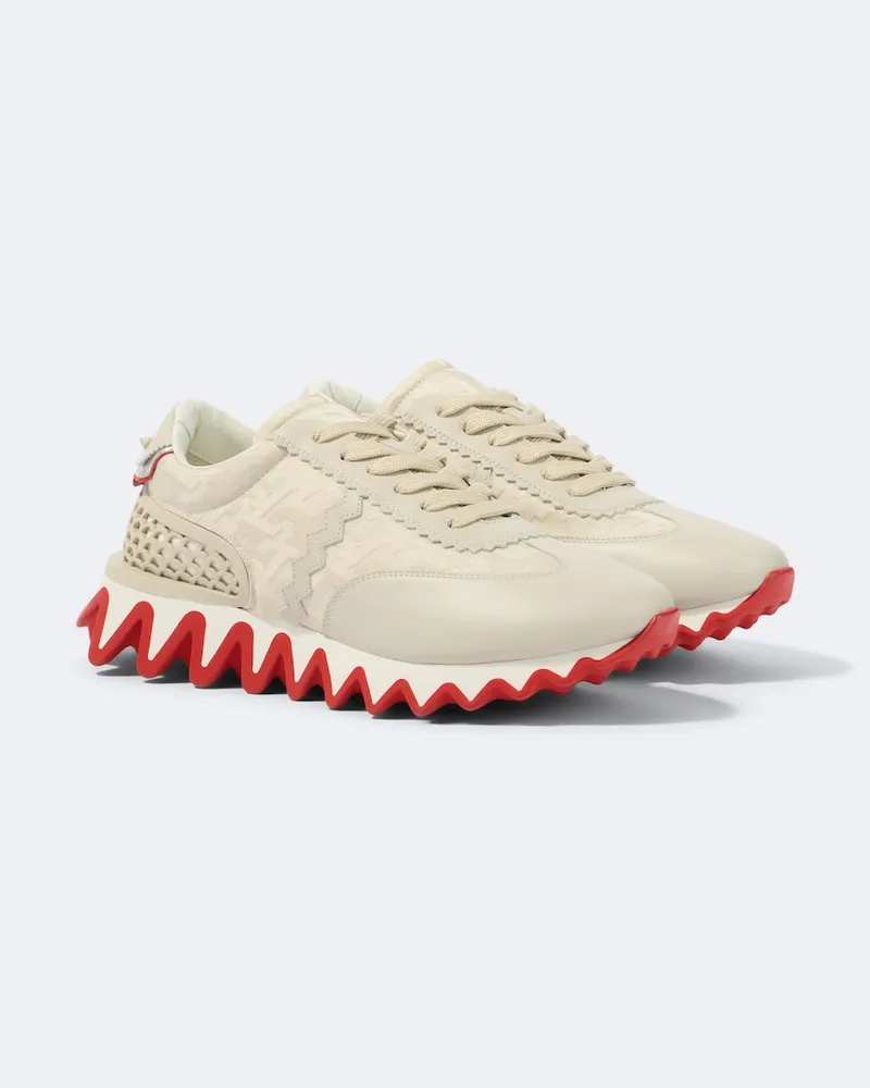 Christian Louboutin Sneakers Loubishark aus Leder Beige