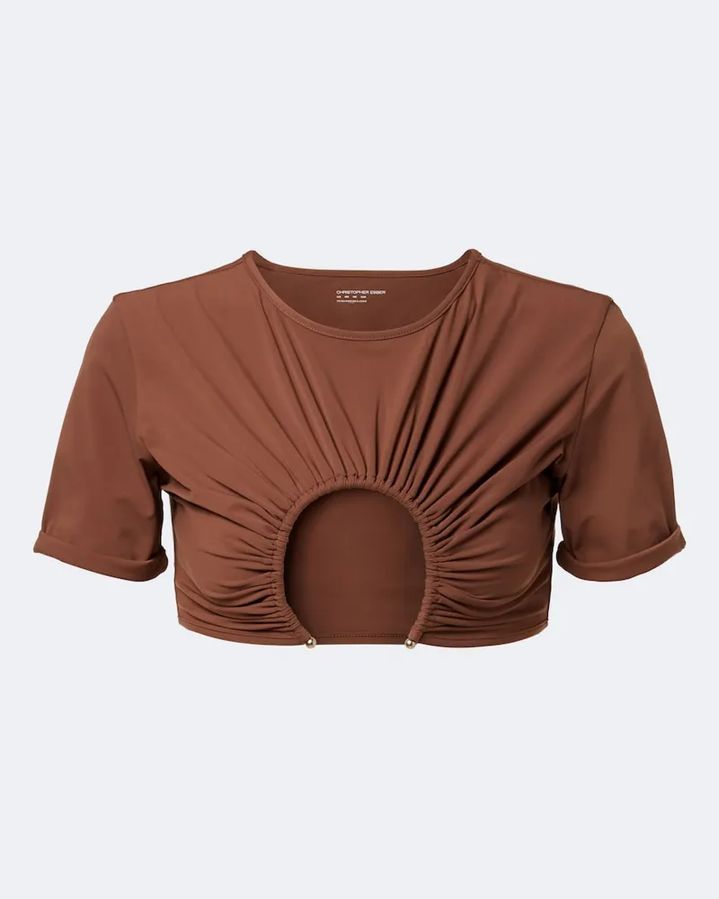 Christopher Esber Bikini-Oberteil Braun