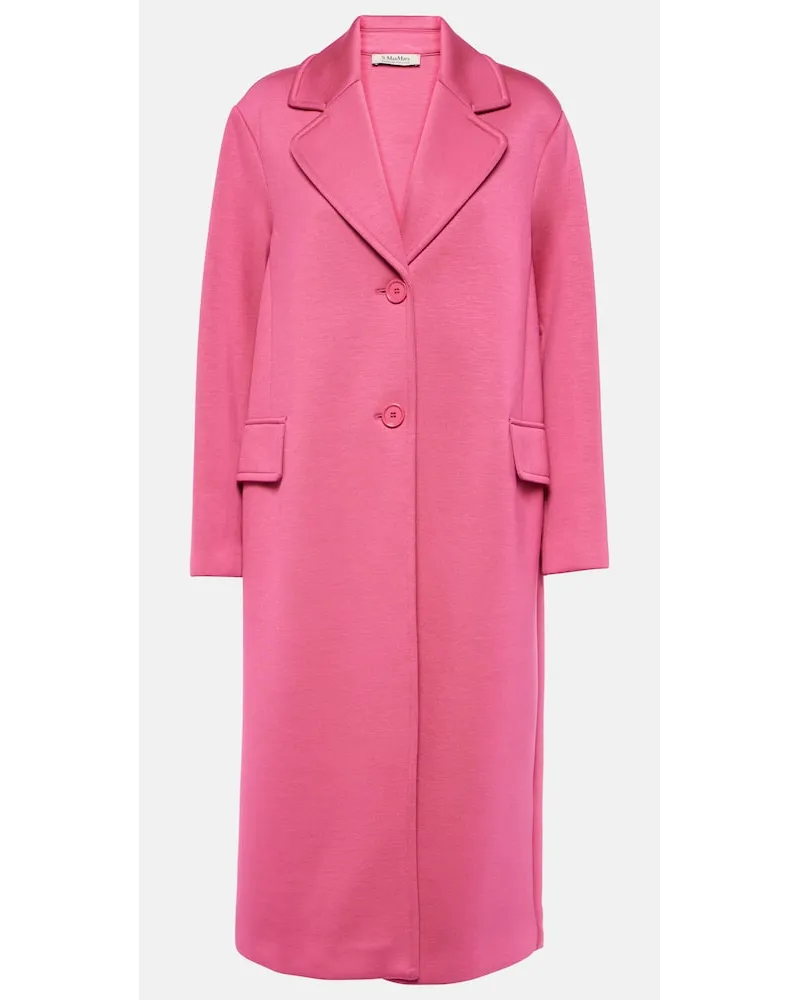 Max Mara Mantel Radice aus Jersey Pink