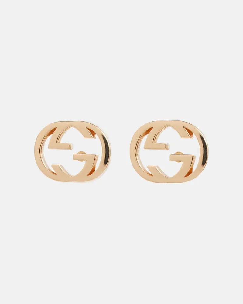 Gucci Ohrringe Interlocking G aus 18kt Gelbgold Gold