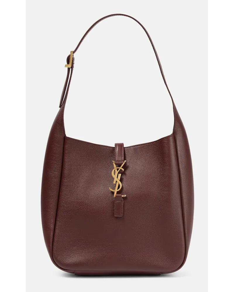 Saint Laurent Schultertasche Le 5 à 7 Small aus Leder Rot