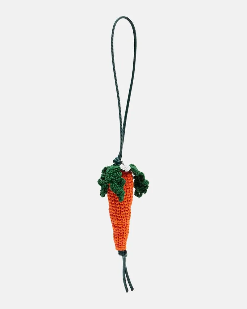 J.W.Anderson Taschenanhänger Carrot Orange