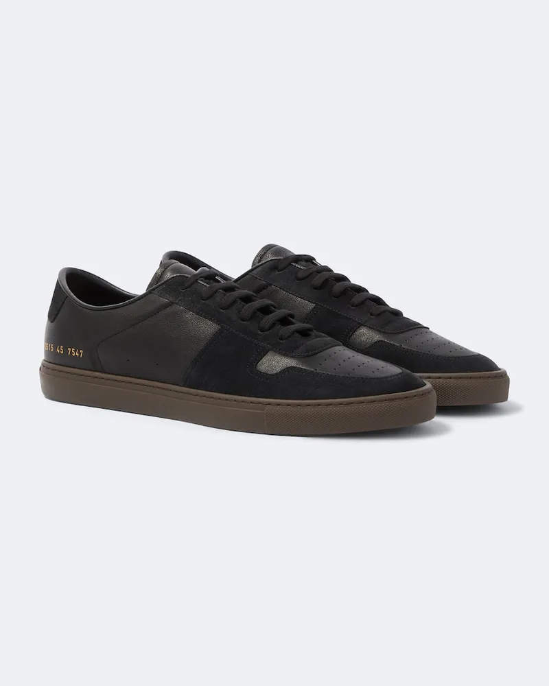 Common Projects Sneakers Bball Duo aus Leder mit Veloursleder Schwarz