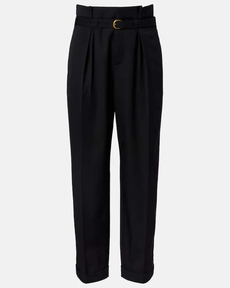 Chloé Chloé Hose aus Schurwolle Schwarz