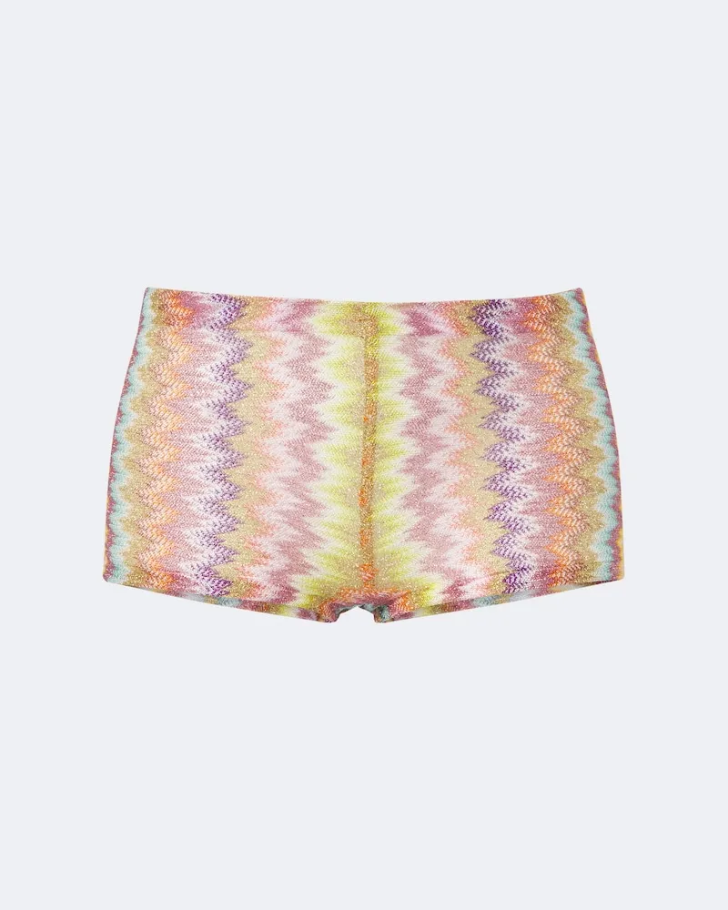 Missoni Micro-Shorts aus Lamé Multicolor