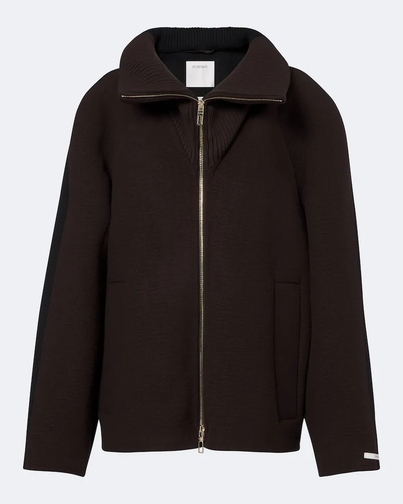 SPORTMAX Jacke aus Wolle und Kaschmir Braun