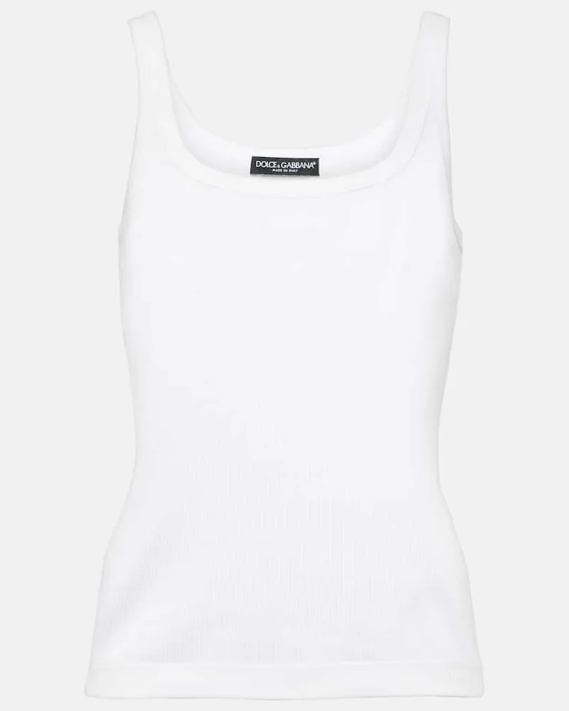 Dolce & Gabbana Top aus Baumwolle Weiß
