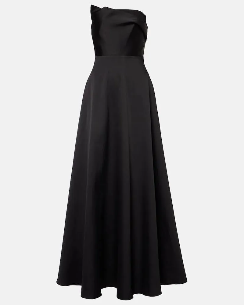 Roland Mouret Robe aus Taft Schwarz