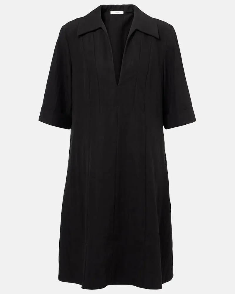 Vince Hemdblusenkleid Schwarz
