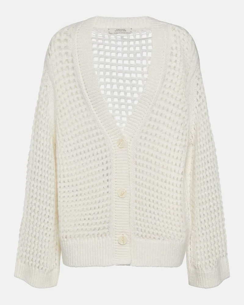 Dorothee Schumacher Cardigan aus Wolle Weiß