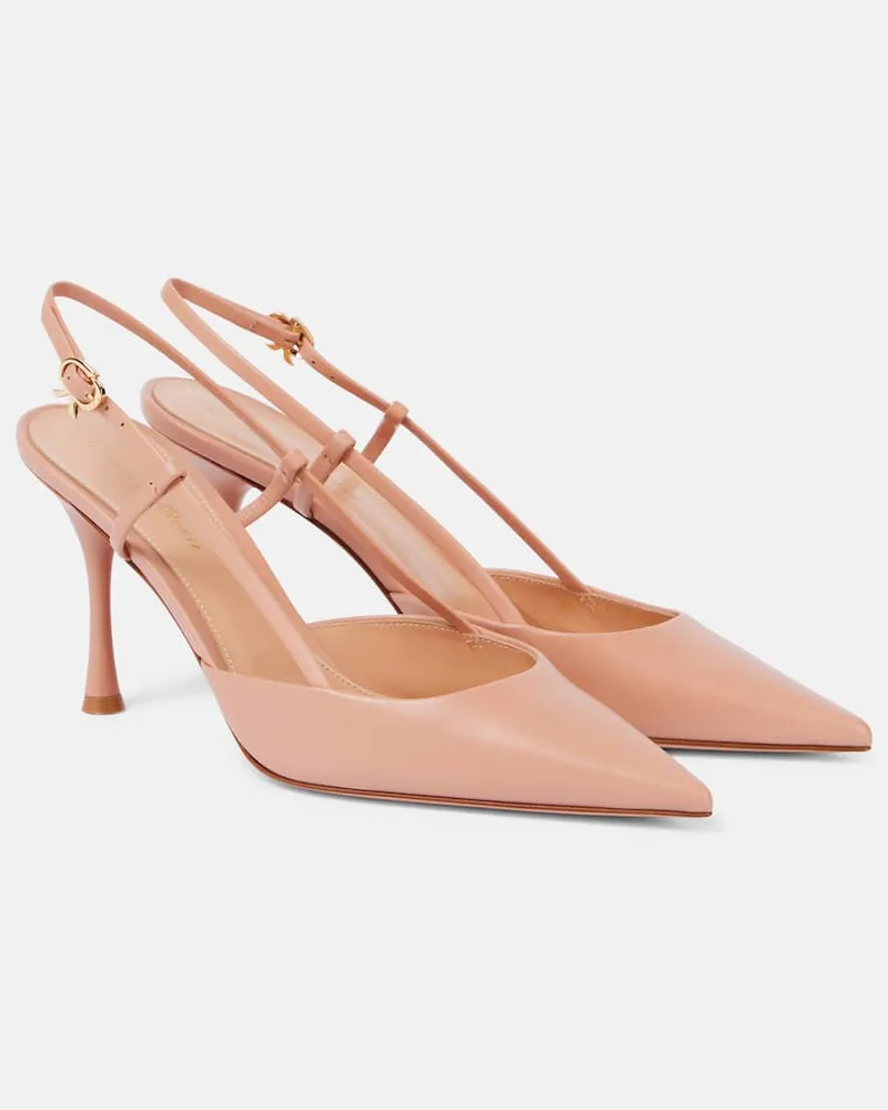 Gianvito Rossi Slingback-Pumps Ascent 85 aus Leder Rosa