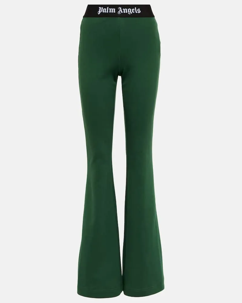 Palm Angels Schlaghose aus Baumwoll-Jersey Grã¼n