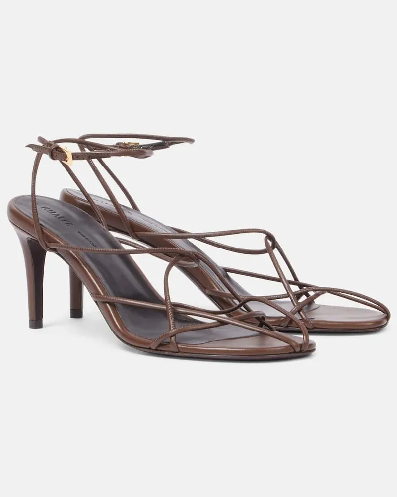 KHAITE Sandalen Loulou 75 aus Leder Braun