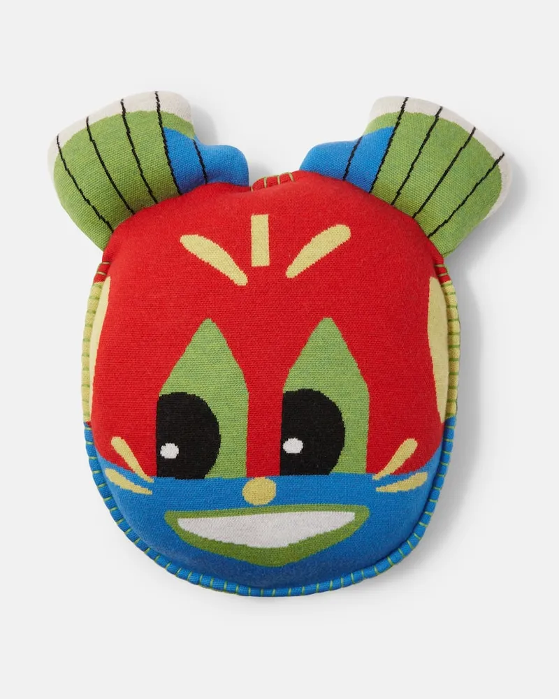 Loewe X Louis Wain Kissen aus Woll-Jacquard Multicolor