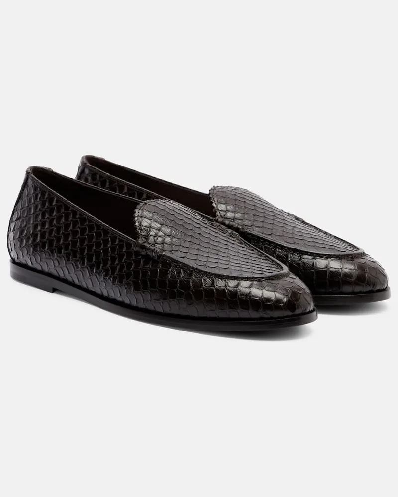 Aquazzura Loafers College aus Leder Braun