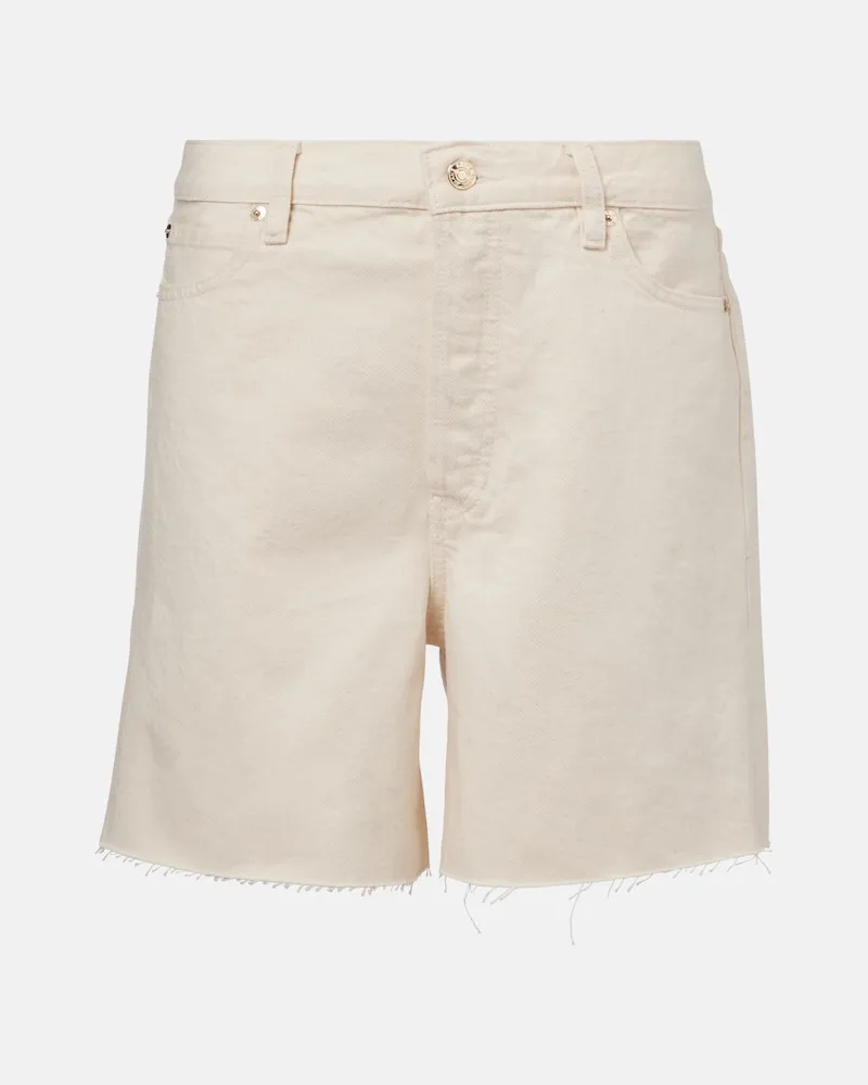 Frame Denim Jeansshorts Timeless Weiß
