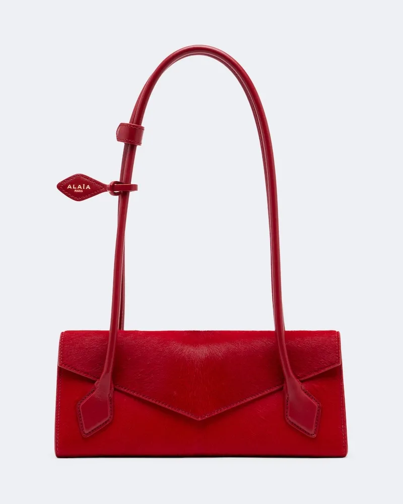 Alaïa Alaïa Schultertasche Le Teckel Small aus Leder Rot