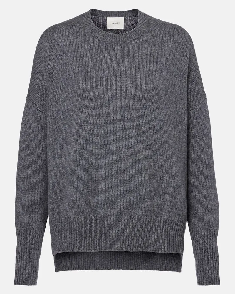 Lisa Yang Pullover Mila aus Kaschmir Grau