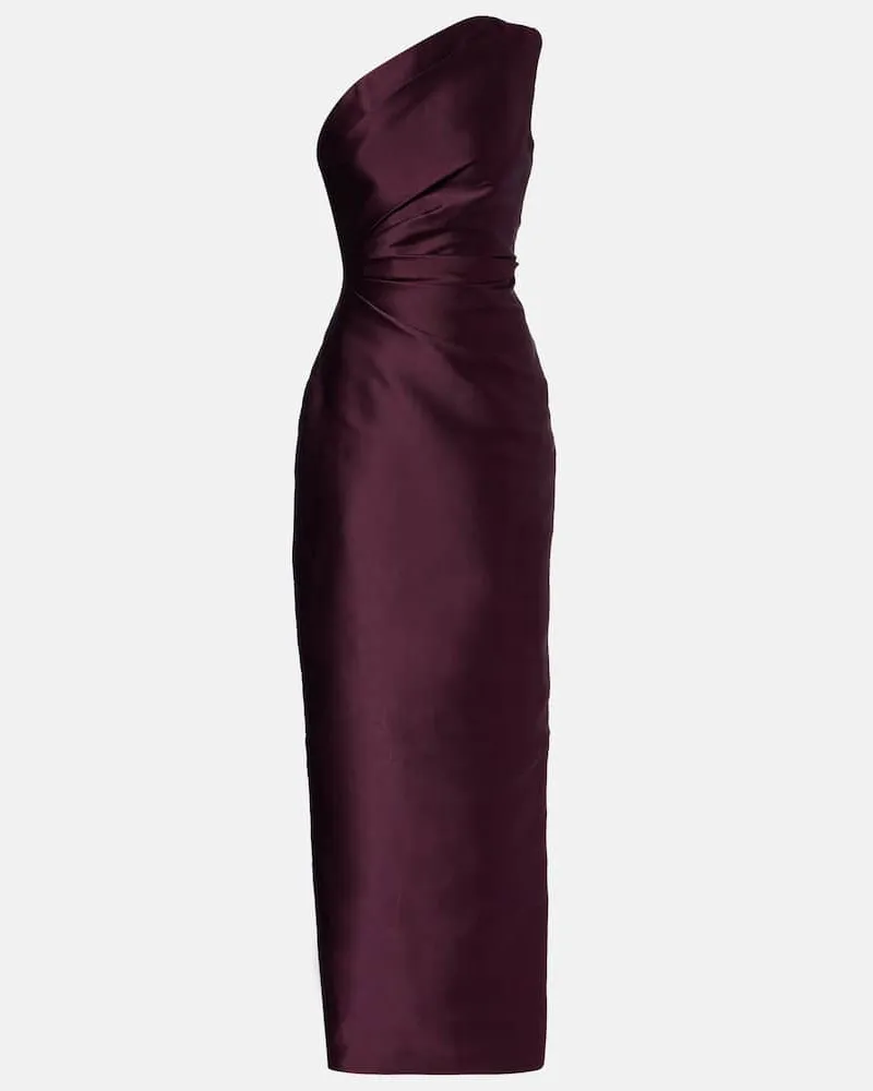 Solace London Robe Kira aus Twill Lila