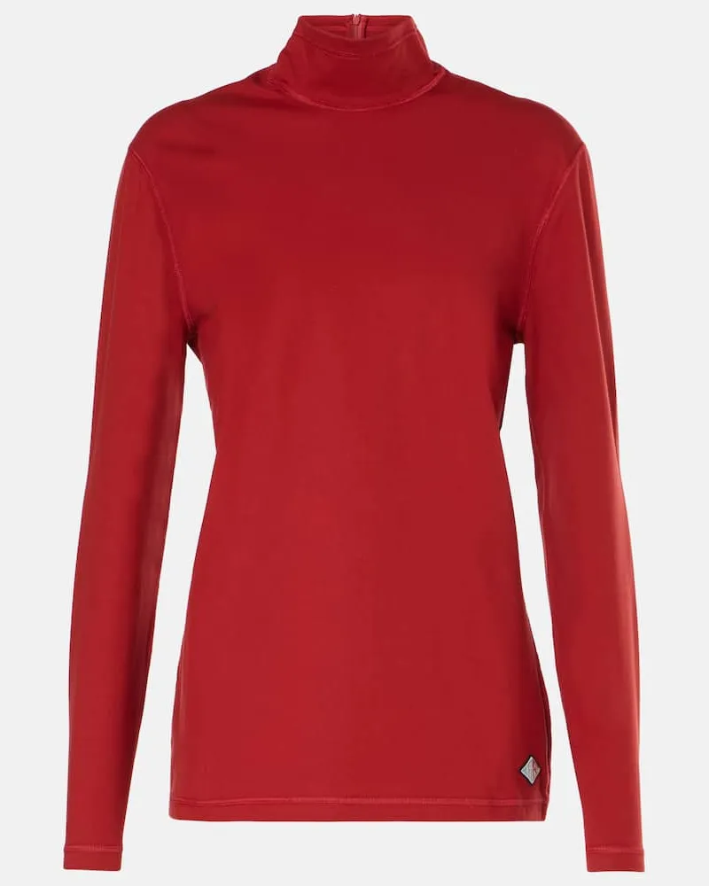 Bottega Veneta Top aus Jersey Rot