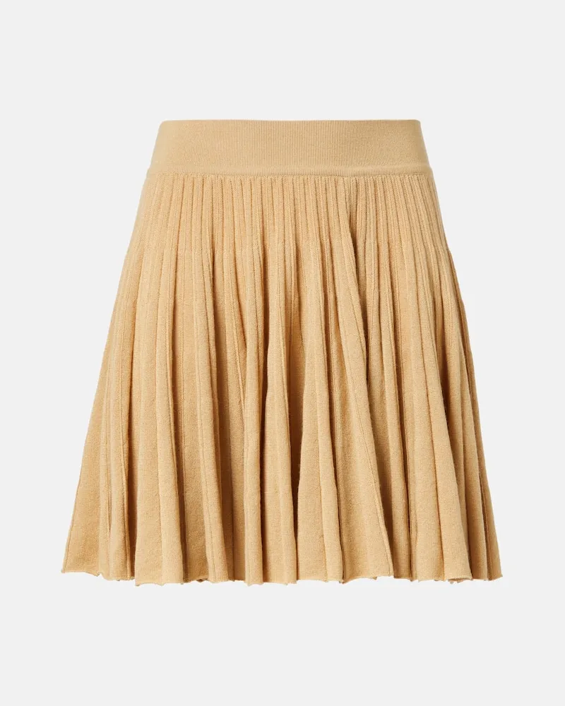 Loro Piana Shorts Luciole aus einem Kaschmirgemisch Beige