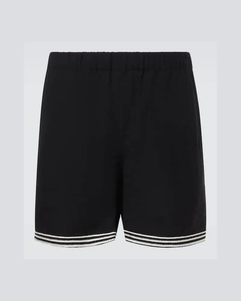 COMMAS Bestickte Shorts Schwarz