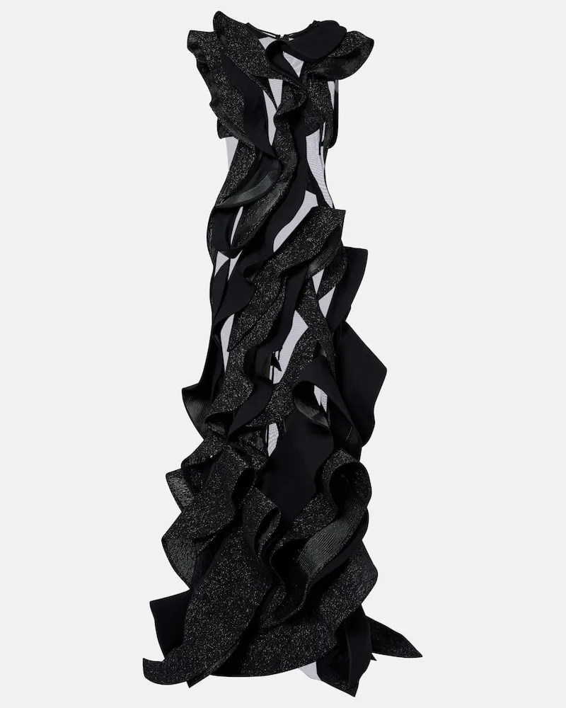 Maticevski Robe Ellipsoid Wave Schwarz