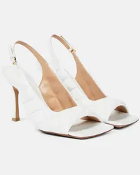 Bottega Veneta Slingback-Pantoletten Padded aus Leder Weiss