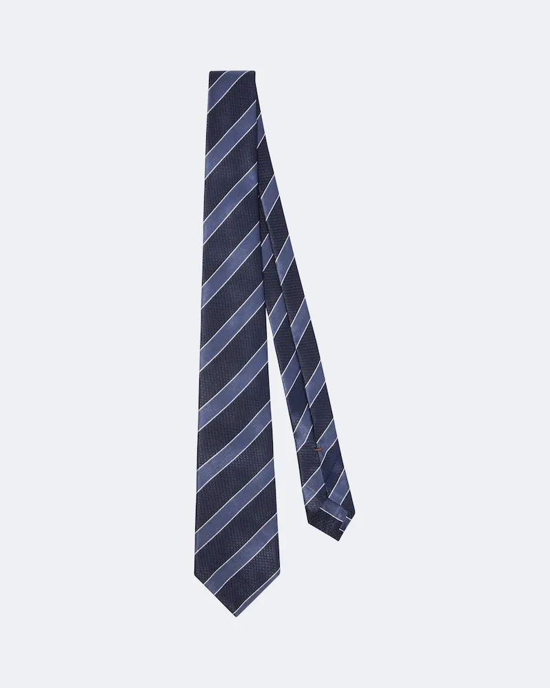 Ermenegildo Zegna Krawatte aus Seide Blau