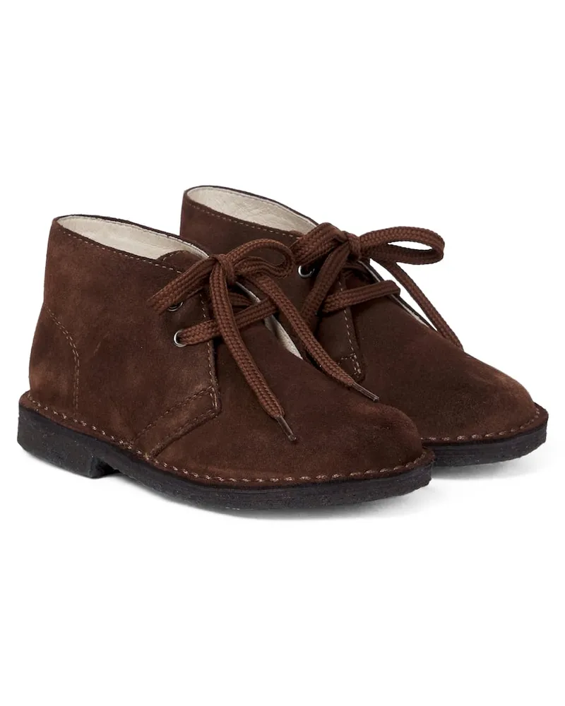 Il Gufo Desert Boots aus Veloursleder Braun