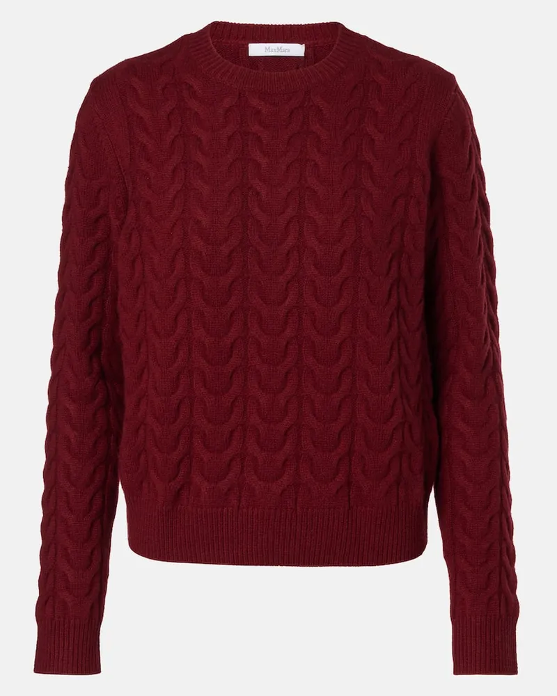 Max Mara Pullover Aramis aus Kaschmir Burgund