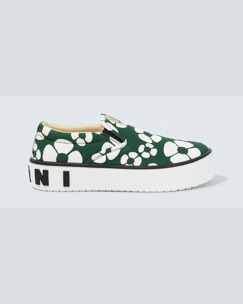 Marni X Carhartt Slip-Ons Grün