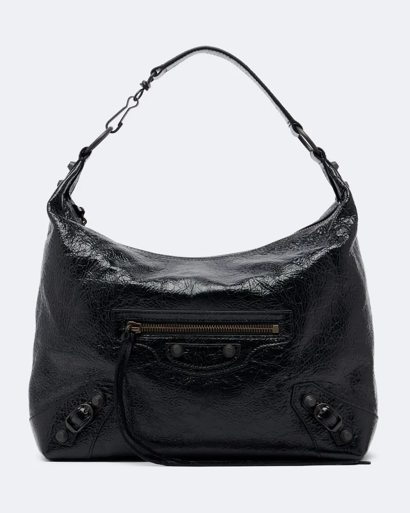 Balenciaga Schultertasche Le City Small aus Leder Schwarz