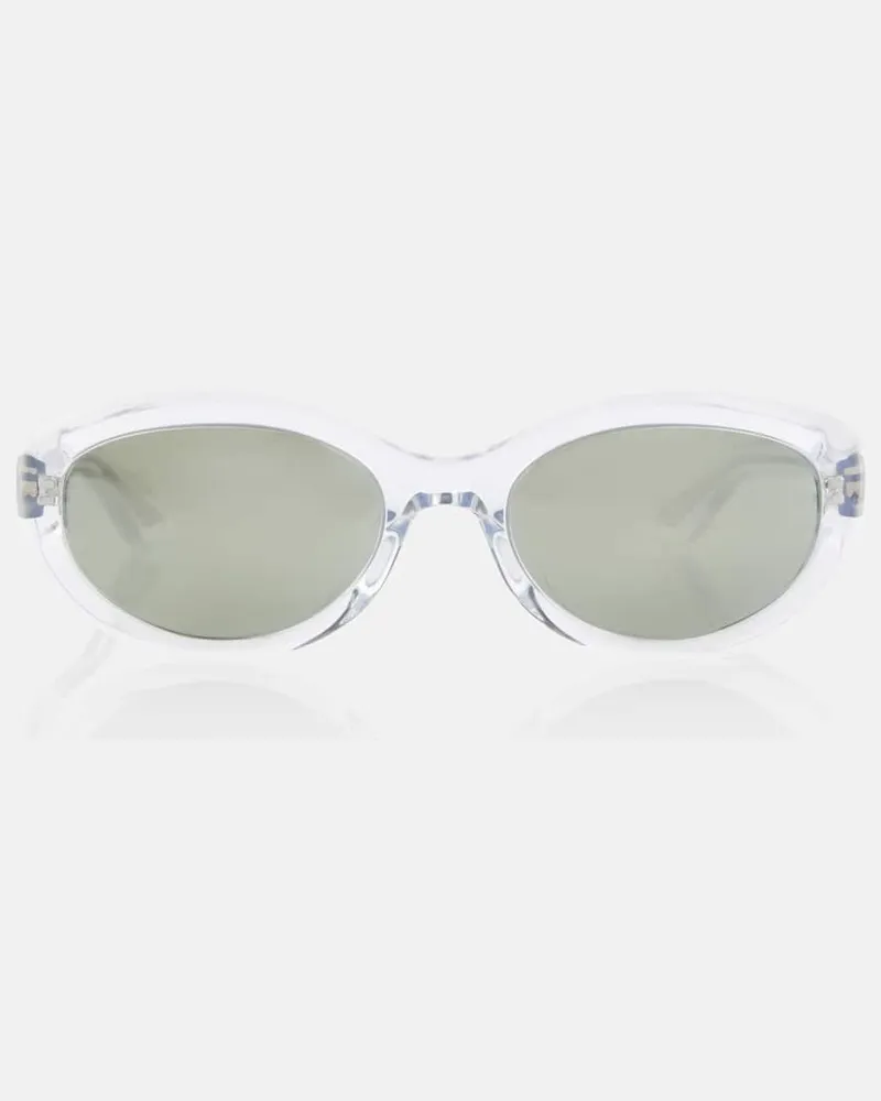 KHAITE X Oliver Peoples Ovale Sonnenbrille 1969C Weiß