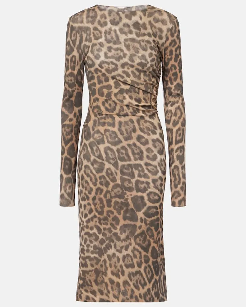 Stella McCartney Bedrucktes Midikleid Multicolor