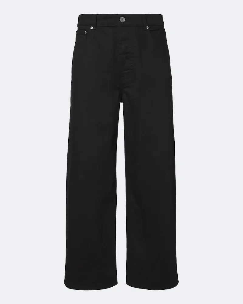 AMI Paris Straight Jeans Schwarz