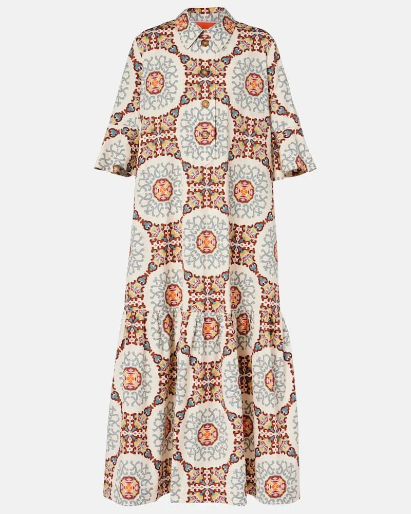 La DoubleJ Hemdblusenkleid Artemis aus Baumwollpopeline Multicolor