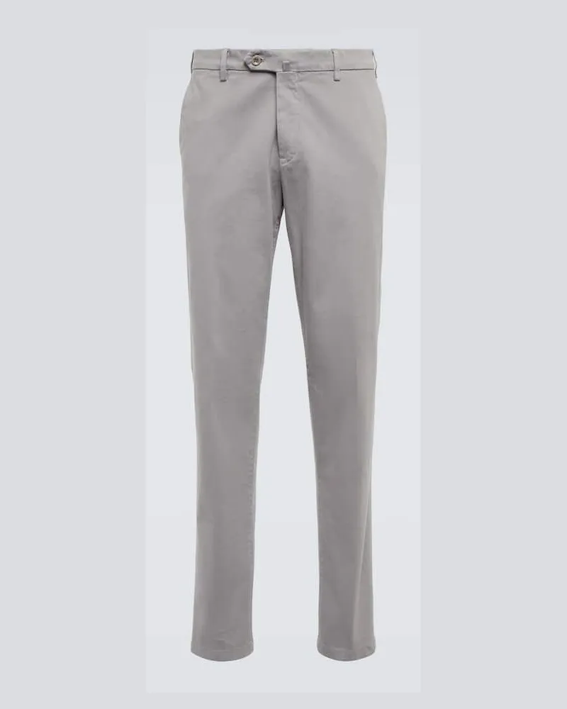 Loro Piana Hose Pantaflat aus Baumwolle Grau