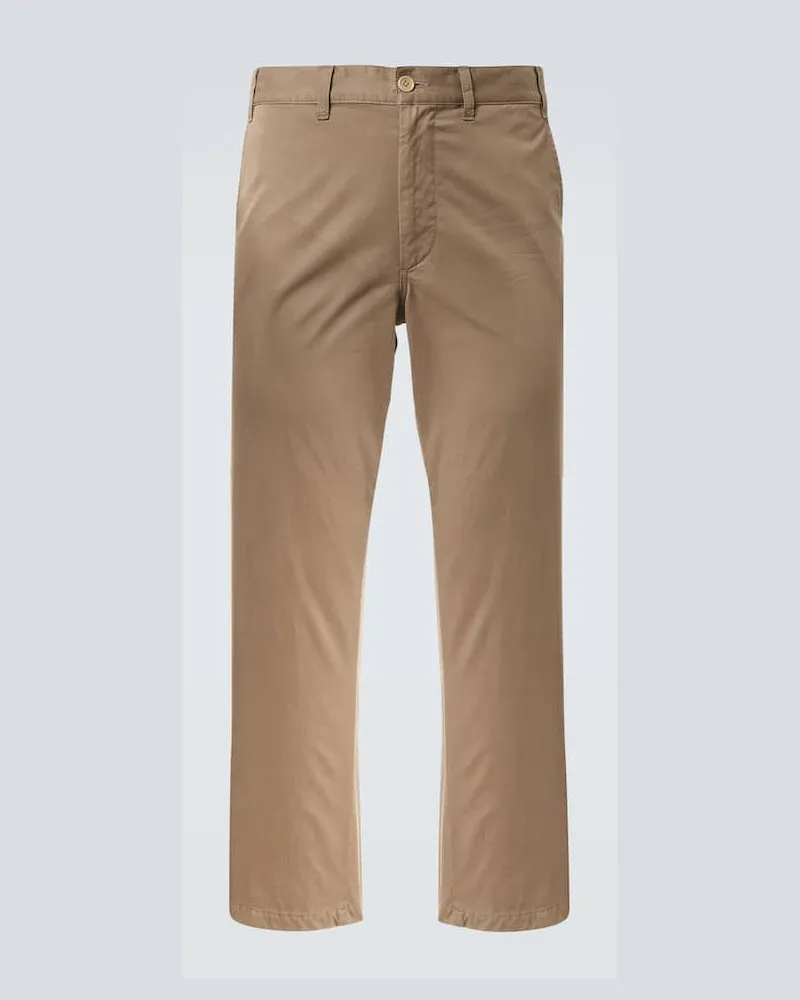 The Row Chinohose Zach aus Gabardine Beige
