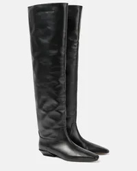 Paris Texas Overknee-Stiefel Bettina aus Leder Schwarz