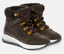 See By Chloé Schnürstiefel Brett aus Veloursleder mit Shearling