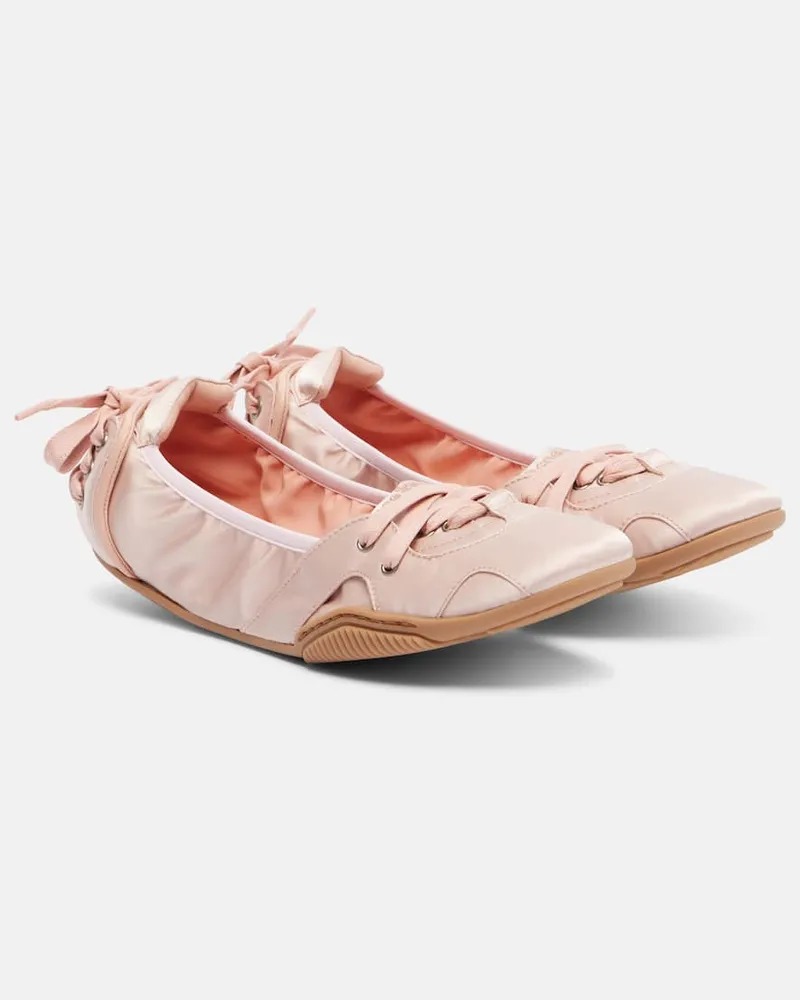 Acne Studios Slip-Ons Bilaria aus Satin Pink