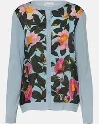 Oscar de la Renta Cardigan mit Seide Multicolor