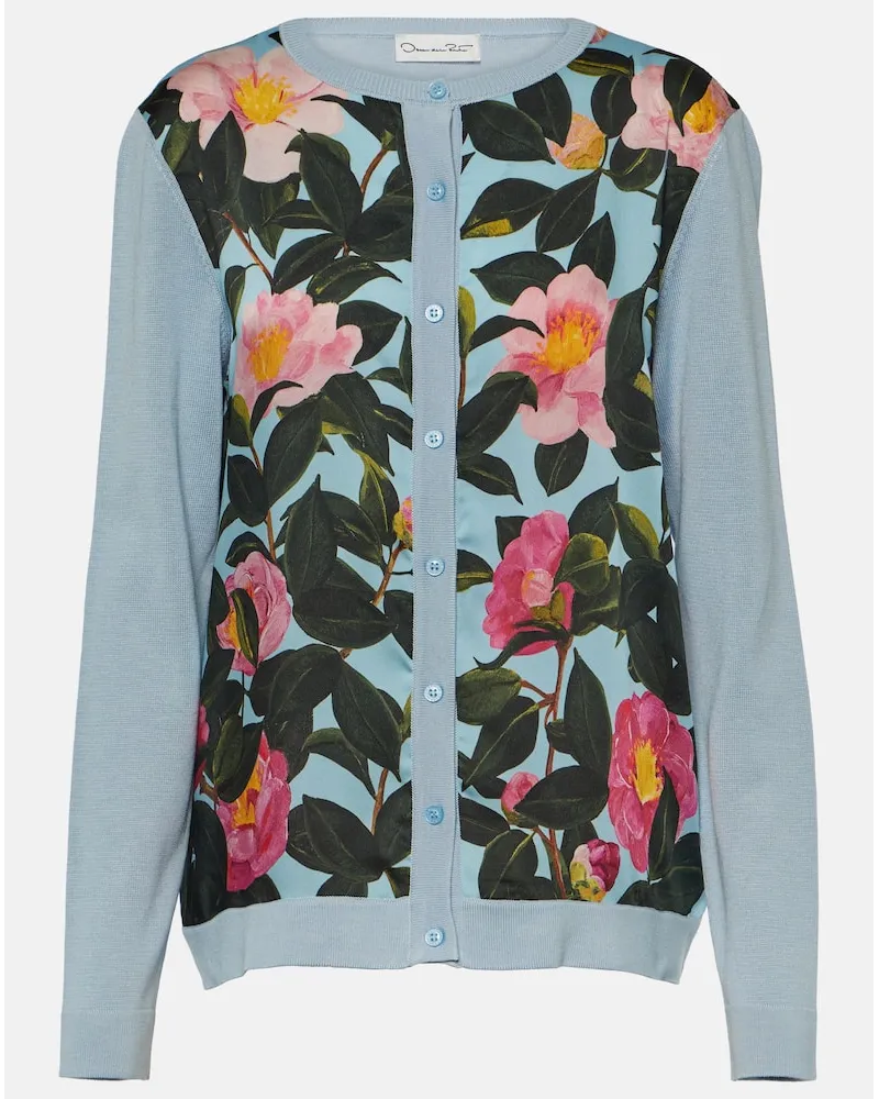 Oscar de la Renta Cardigan mit Seide Multicolor