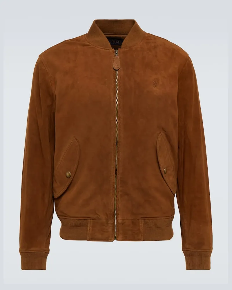 Ralph Lauren Jacke aus Veloursleder Braun